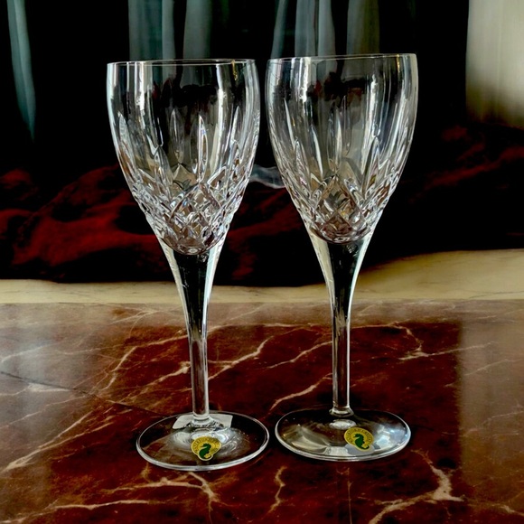 Pair of Waterford Crystal “Lismore Nouveau” Goblets – New in Box – Never Used - Picture 1 of 13